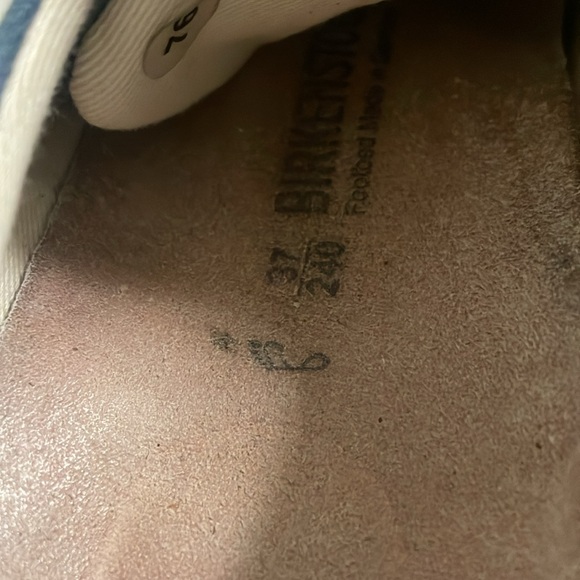 Birkenstock Arran Navy Blue Canvas Sneaker Tennis Shoe - Picture 16 of 17